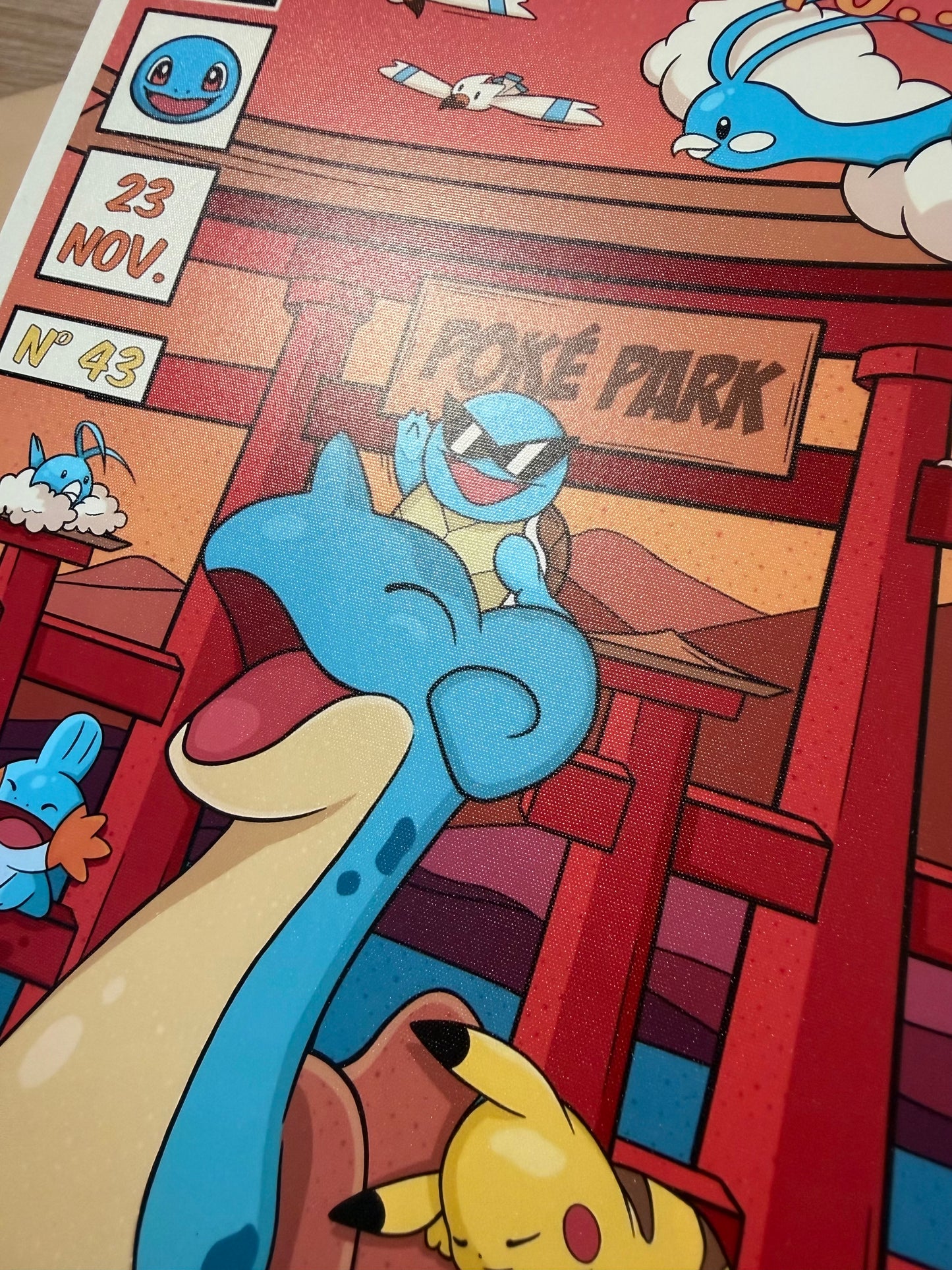 Affiche PokéPark eau A5 Satiné