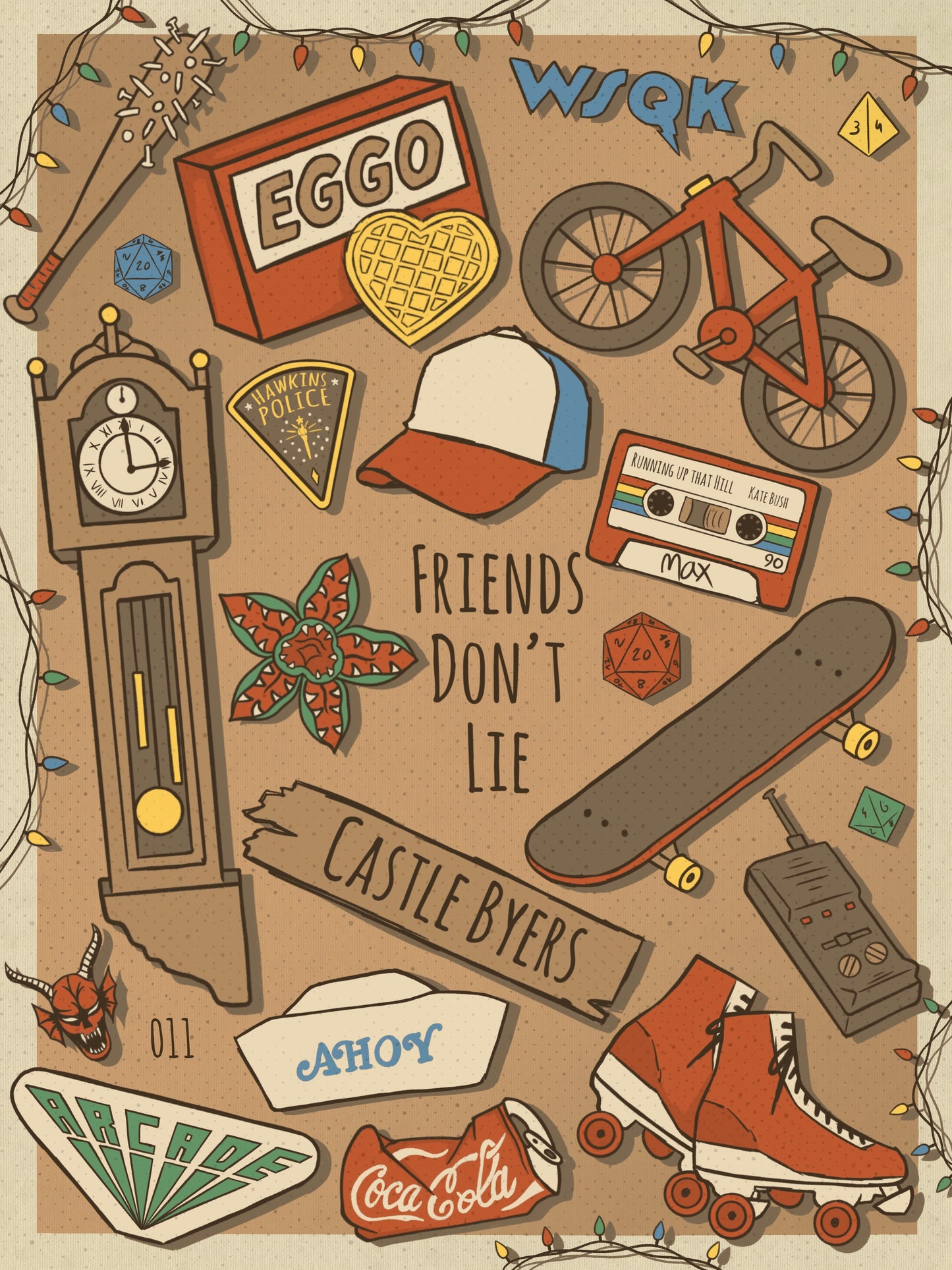 Poster Stranger Things items