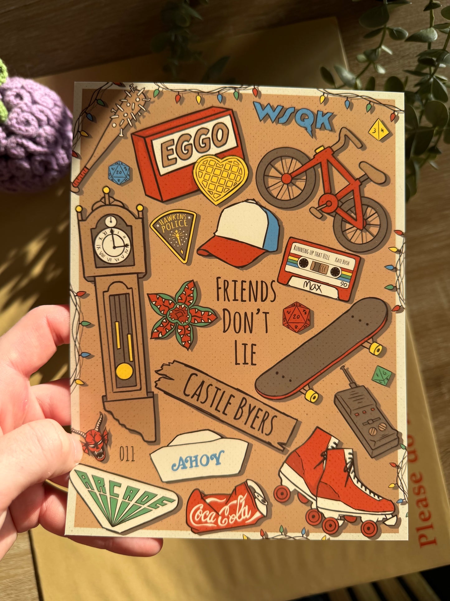 Affiche Stranger Things items A5