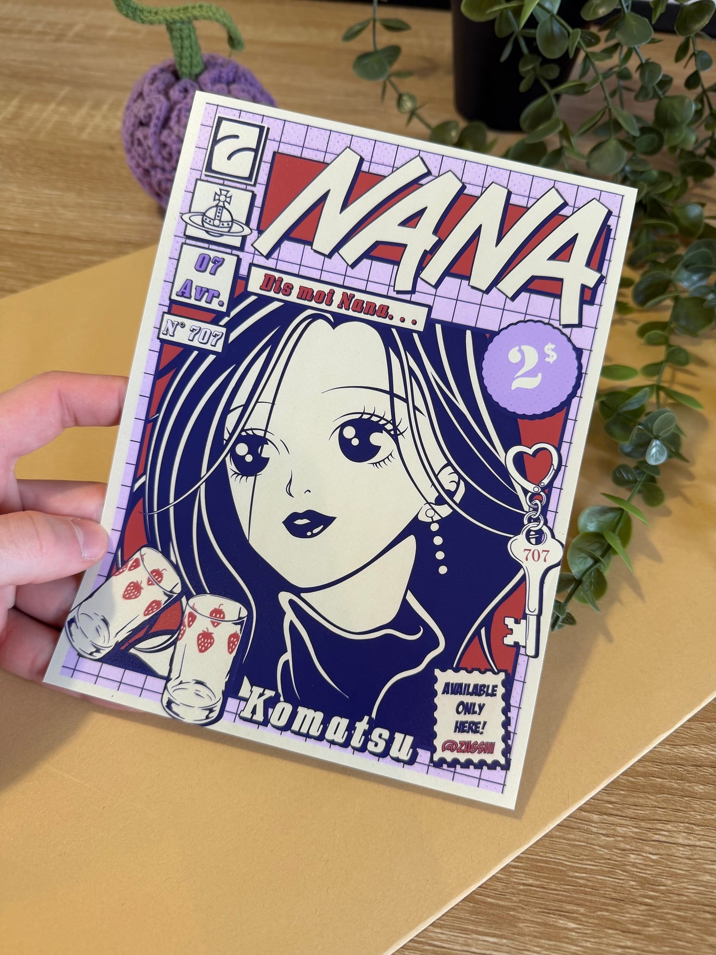 Affiche Nana Komatsu A5 Satiné