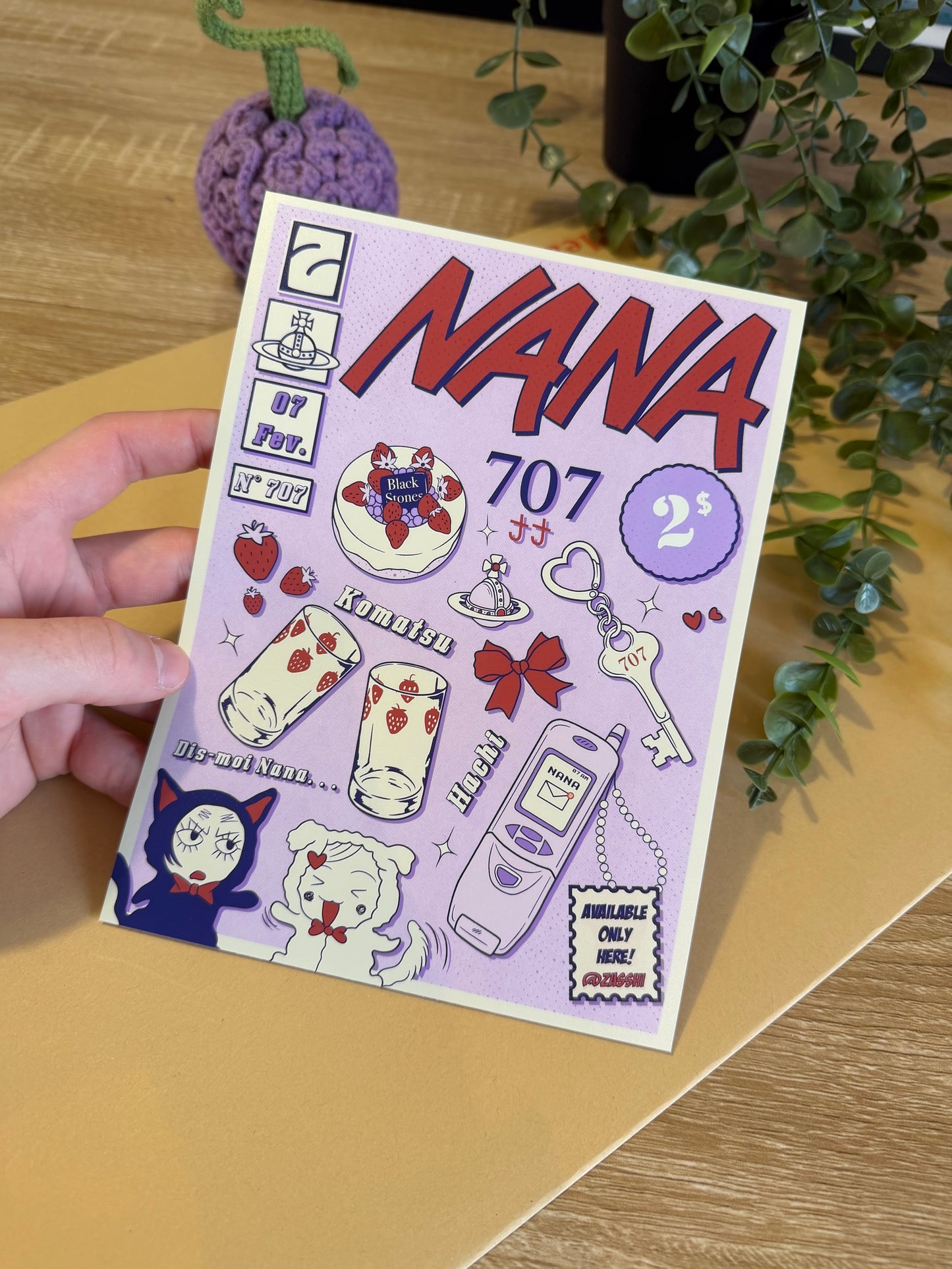 Affiche Nana komatsu item A5 Satiné