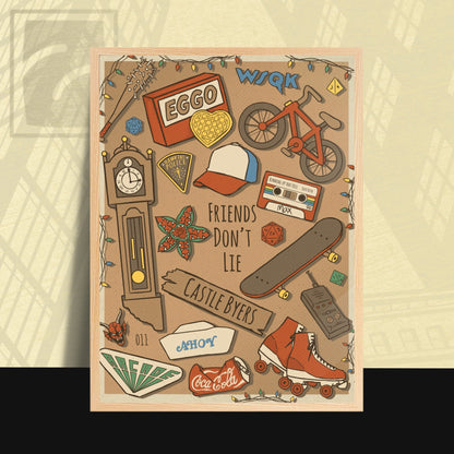 Poster Stranger Things items