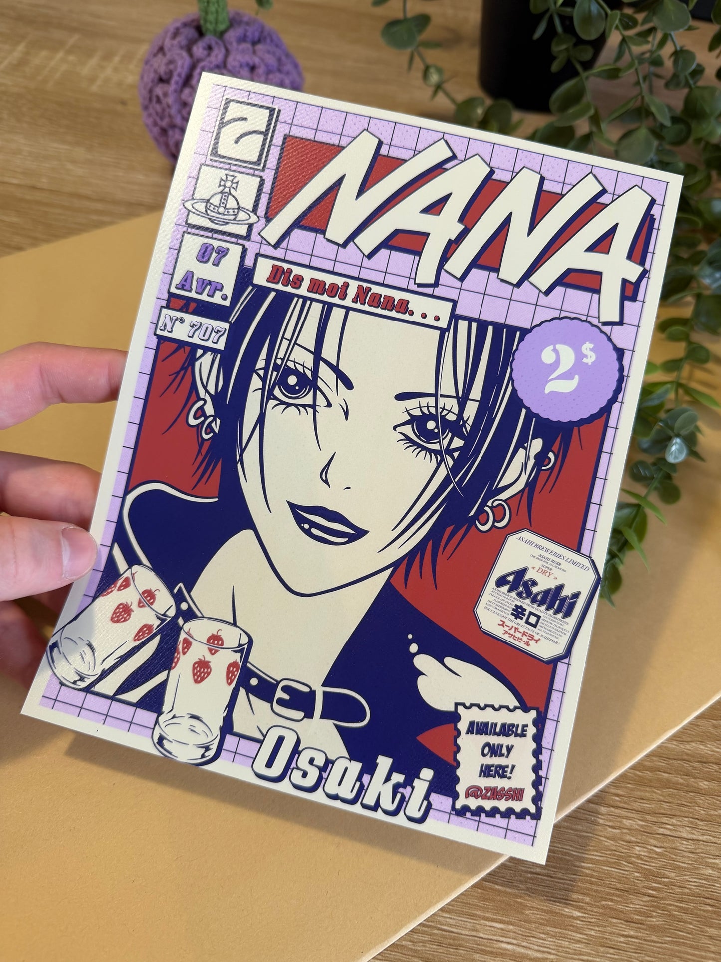 Affiche Nana osaki A5 Satiné