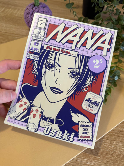 Affiche Nana osaki A5 Satiné