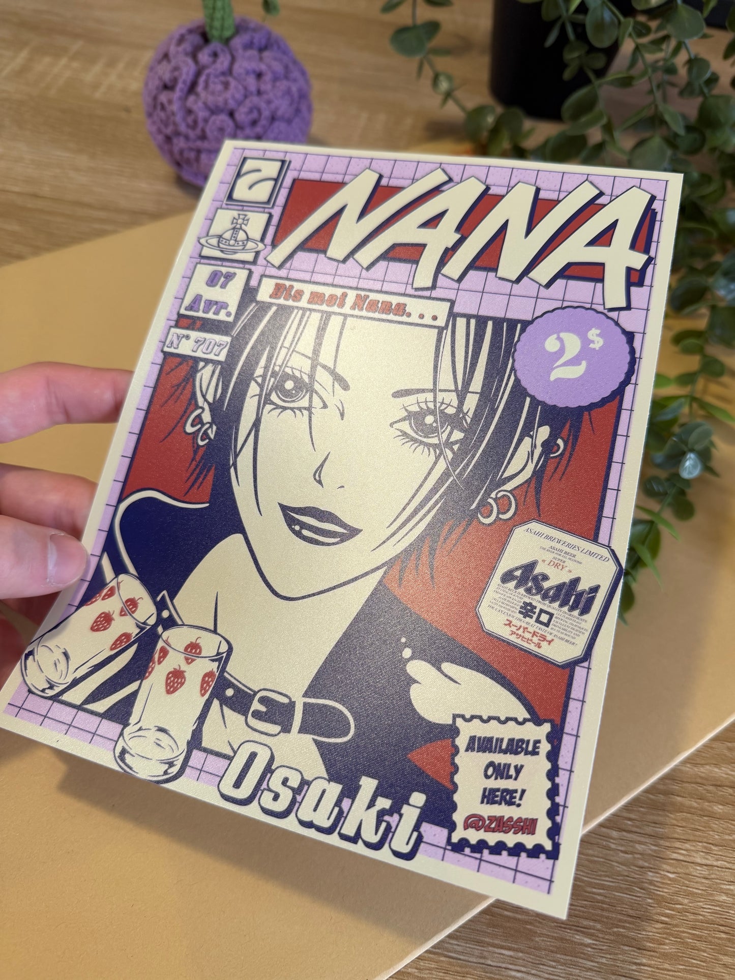 Affiche Nana osaki A5 Satiné