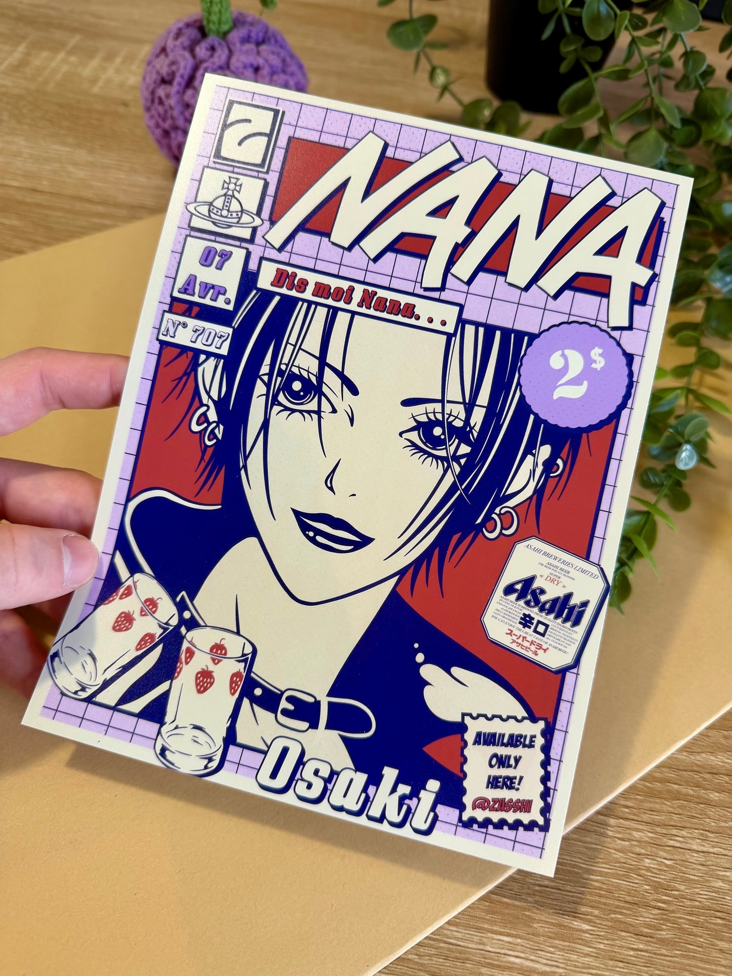 Affiche Nana osaki A5 Satiné