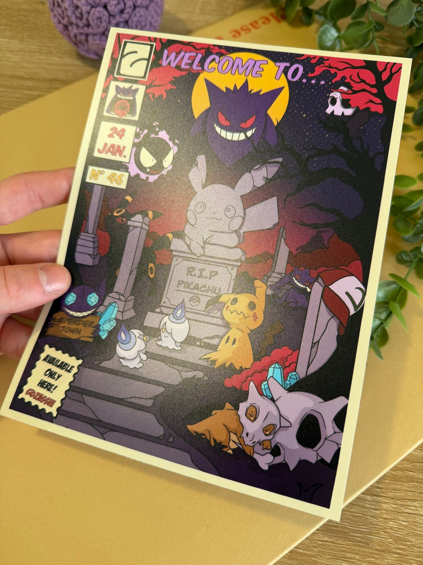 Affiche PokéPark spectre A5 Satiné