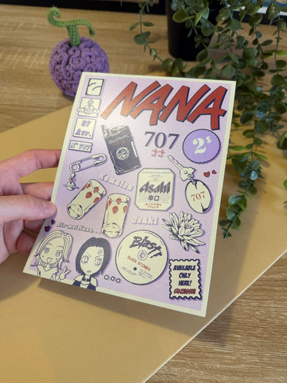 Affiche Nana osaki item A5 Satiné