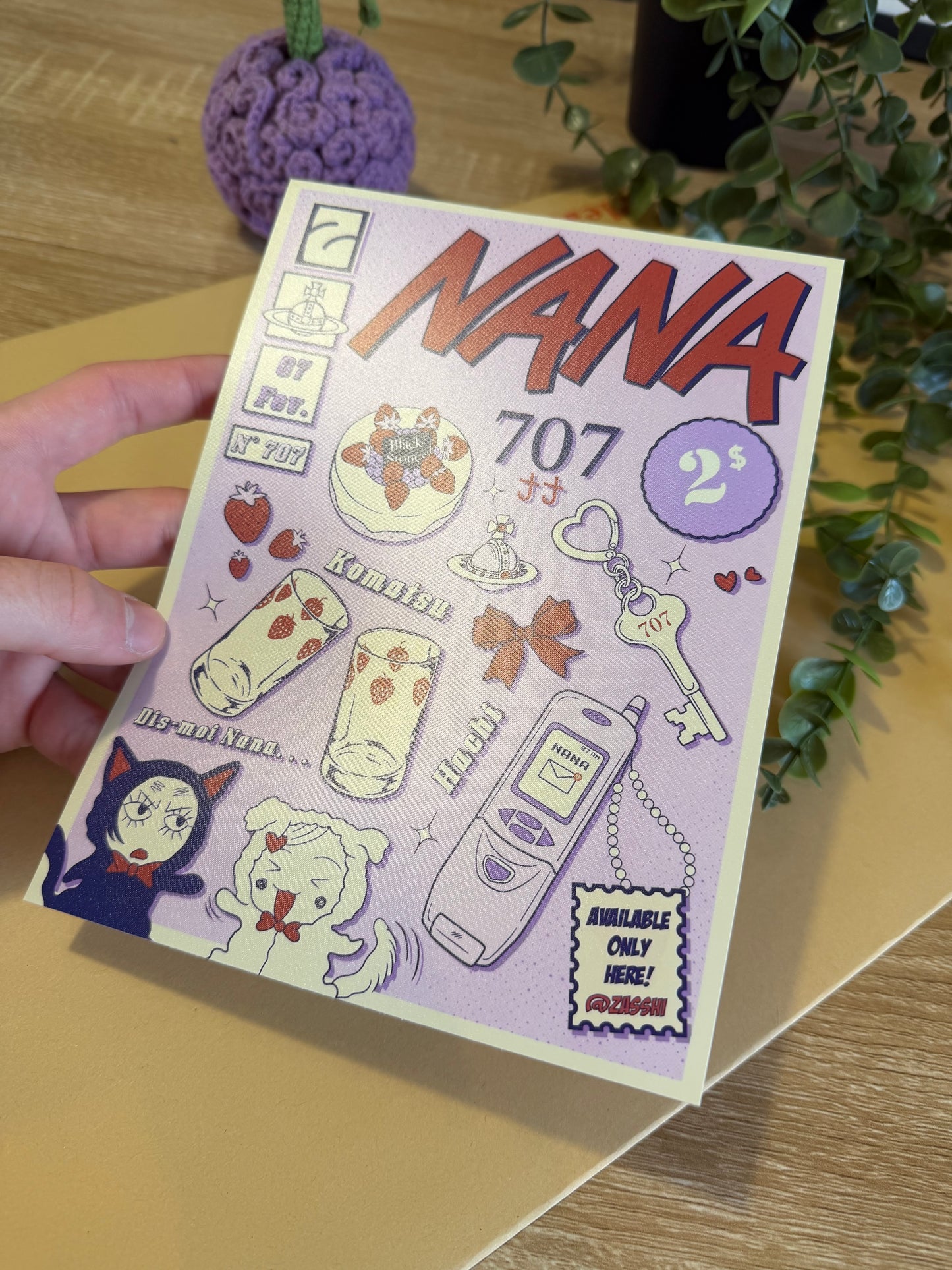 Affiche Nana komatsu item A5 Satiné