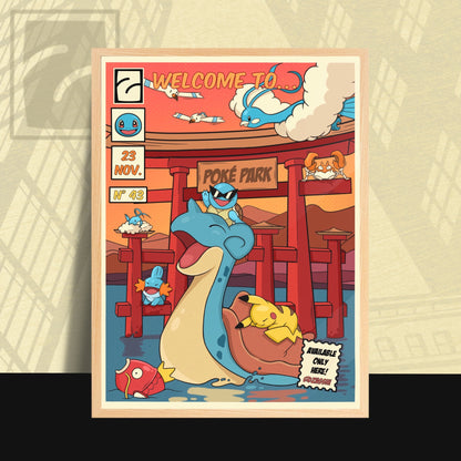 Poster PokéPark eau