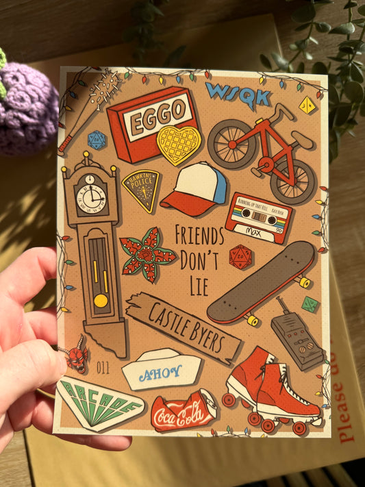 Affiche Stranger Things items A5